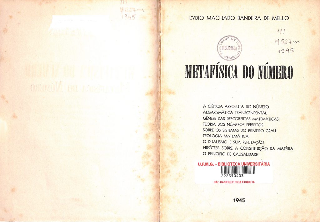 1945 Metafísica do número (PDF)
